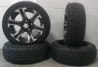 ITP SS312 Black Golf Wheels 14" EFX Street Fusion ST 205x30 14 Tires EZ GO (4): Automotive