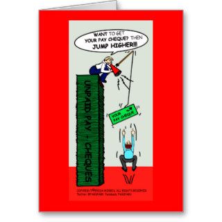 JUMP HIGHER brilliant sarcastic cartoon Cards