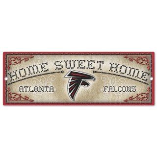 Atlanta Falcons Official NFL 6"x17" Wood Sign by Wincraft : Sports Fan Street Signs : Sports & Outdoors
