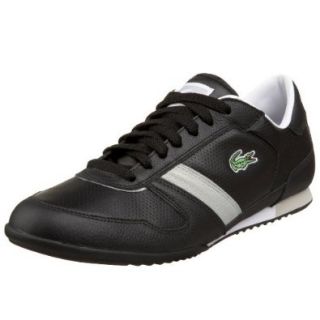Lacoste Men's Zepher MR2 Sneaker, Black/Parchment, 7 M US: Shoes