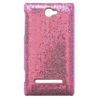 Casea Packing Pink Deluxe Bling Hard Case Cover Skin for HTC Windows Phone 8S: Electronics