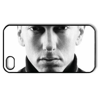 DIYCase Singer Series Eminem   Stylish Phone Case for Iphone 4 4S 4G with Image   Black One Piece Case Customized   138579: Cell Phones & Accessories