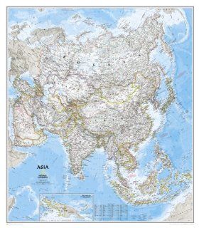 Asia Classic [Laminated] (National Geographic: Reference Map) (Reference   Continents): National Geographic Learning National Geographic Learning: 9780792250142: Books