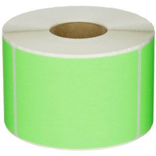 Aviditi DL631J Rectangle Inventory Color Coded Label, 4" Length x 2 3/4" Width, Fluorescent Green (Roll of 500): Industrial & Scientific