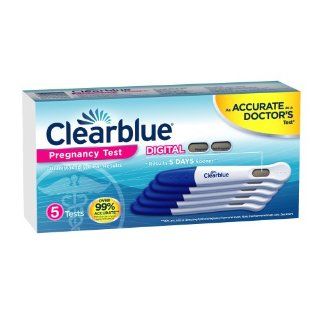 Clearblue Total Digital Pregnancy Test, 5 Tests Health & Personal Care