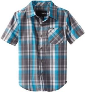 Hurley Boys 2 7 Aerial Woven Shirt, Baby Cyan, 4: Clothing