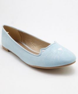 Qupid Women's Salya Ballerina Slip On Kitty Cat Flats: Shoes