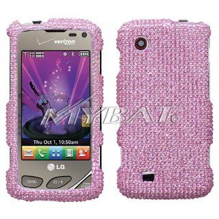 LG Chocolate Touch vx8575 Pink (Diamante 2.0) Protector Cover Full Rhinestones/Diamond/Bling/Diva   Hard Case/Cover/Faceplate/Snap On/Housing: Cell Phones & Accessories