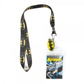 Batman Logo Black Lanyard Movie And Tv Fan Apparel Accessories Clothing