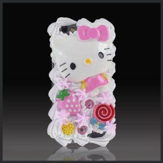 Treats by CellXpressions Hello Kitty Strawberry & Lollipop Ice Cream cake case cover for HTC One V T320e: Cell Phones & Accessories