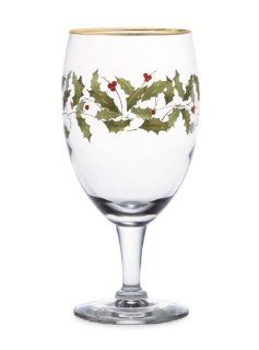 Lenox Holiday Iced Beverage Glasses, Set of 4 Iced Tea Glasses Kitchen & Dining