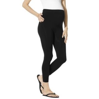 Be Maternity Seamless Capri Leggings   Black L/XL