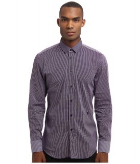 Bikkembergs L/S Mini Check Button Up Mens Long Sleeve Button Up (Pink)