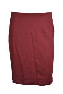 INC International Concepts Womens Spice Berry Red Pencil Skirt 10