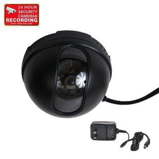 VideoSecu Color CCD Dome CCTV Security Camera 3.6mm Wide Angle Lens for Home Surveillance DVR System with Power Supply and Free Warning Sticker CAA  Camera & Photo