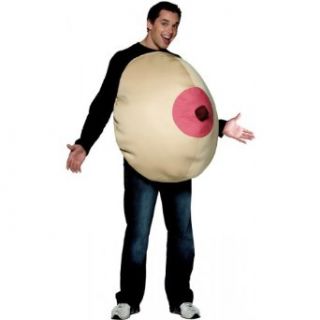 Giant Boob Costume   One Size   Chest Size 42 48: Clothing