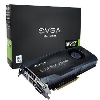 EVGA GeForce GTX680 2GB GDDR5 DisplayPort DVI I, DVI D HDMI Graphics Card  for Mac 02G P4 3682 KR: Computers & Accessories