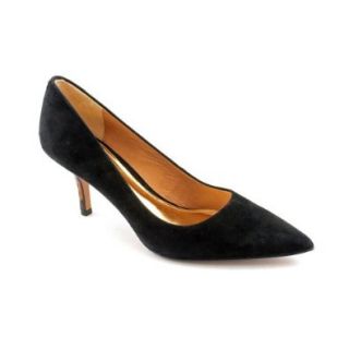 Coach Zoee Womens Size 7.5 Black Suede Pumps, Classics Shoes: Shoes