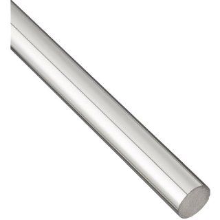 Carbon Steel Round Rod, Chrome Plated Finish, 0.5" Diameter, 36" Length: Steel Metal Raw Materials: Industrial & Scientific