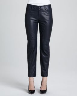 Womens Paulette Cropped Leather Pants   J Brand Ready to Wear