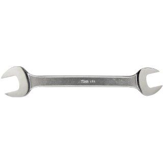 Martin 1040 Forged Alloy Steel 11/4" x 1 5/8" Opening Offset 15 Degree Angle Double Head Open End Wrench, 15 1/2" Overall Length, Chrome Finish: Industrial & Scientific