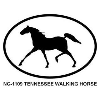 TENNESSEE WALKING HORSE Oval Bumper Sticker: Automotive