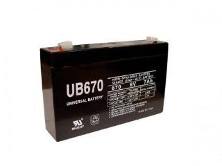 Compatible Tripp Lite UPS Sealed Lead Acid Battery, Replaces Part Number UB670 ER. Fits Models: Tripp Lite PG2, RPG1, RPG2, Emergi.Lite 12JSM, CL0001, 100 001 0066, 100 001 0067, XS1, XS1REL, Dual.Lite LM68 6, Dual.Lite LM40 6, Dual.Lite LM80 6, Dual.Lite 