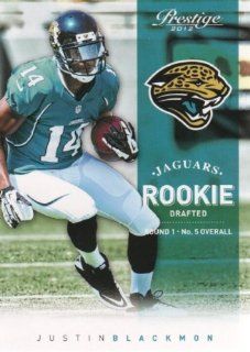 2012 Panini Prestige Football #270 Justin Blackmon RC Jacksonville Jaguars NFL Rookie Trading Card: Sports Collectibles