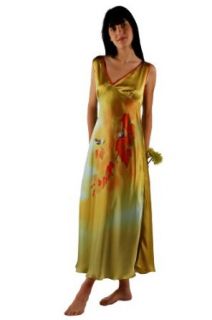 Women's Silk Long Nightgown (Autumn in New England) TexereSilk; Hand Painted Art at  Womens Clothing store: Nightgowns For Women Silk