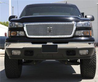 TRex Grilles 6711070 Small Mesh Stainless Polished Finish XMetal Grille Overlay for Chevrolet Silverado 2500HD 3500: Automotive
