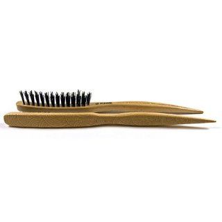 Kent LBC3   Laser Etched Beechwood Backcombing or Teasing Brush with Boar Bristles and Nylon   Swirls  Hair Brushes  Beauty