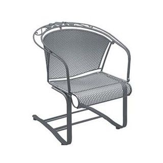 Brentwood Spring Base Barrel Chair   Wrought Iron Patio Furniture : Patio Dining Chairs : Patio, Lawn & Garden