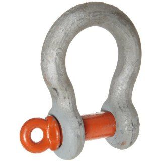 CM M655A G Screw Pin Midland Anchor Shackle, Alloy Steel, 1 1/8" Size, 15 ton Working Load Limit: Mechanical Control Cable Accessories: Industrial & Scientific