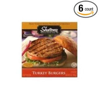 Sheltons Poultry Turkey Burger   3 Patties, 12 Ounce    6 per case.