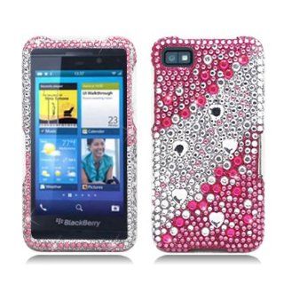 Aimo BB10PCLDI659 Dazzling Diamond Bling Case for BlackBerry Z10   Retail Packaging   Pink: Cell Phones & Accessories