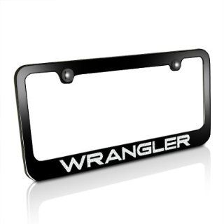 Jeep WRANGLER Black License Plate Frame: Automotive