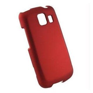 LG Vortex (VS660) Rubberized Feel Protector Case   Red: Cell Phones & Accessories