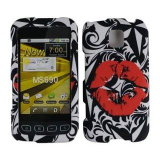 For MetroPCS Lg Optimus M Ms690 Accessory   Kiss Designer Hard Case Cover: Cell Phones & Accessories
