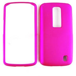 For Lg Optimus Net P690 Non Slip Hot Pink Matte Case Accessories: Cell Phones & Accessories