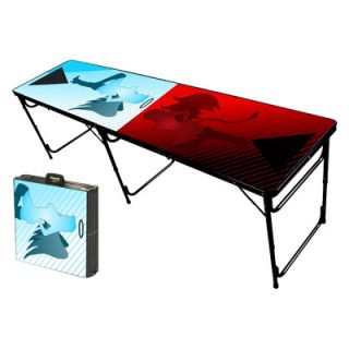 Party Pong Tables Naughty N Nice Folding and Portable Beer Pong Table