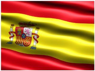Flag of Spain PowerPoint Template   Flag of Spain Powerpoint (PPT) Themes Templates: Software