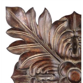 Uttermost Four Leaves Wall Art Plaque in Chestnut Brown