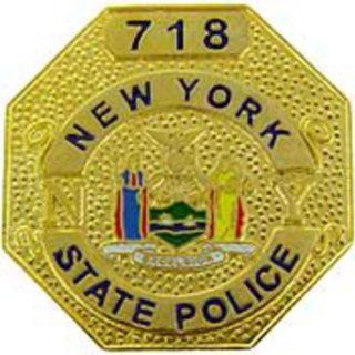 New York State Police Badge Pin 1": Sports & Outdoors