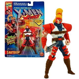 Toy Biz Year 1994 Marvel Comics "The Original Mutant Super Heroes" X Men X Force Series 5 Inch Tall Action Figure   SHATTERSTAR with 2 Swords and Official Marvel Universe Trading Card Toys & Games