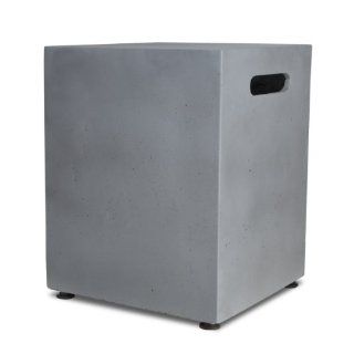 Real Flame 670 FG Mezzo Square Propane Tank Cover, Flint Gray : Outdoor Grill Covers : Patio, Lawn & Garden