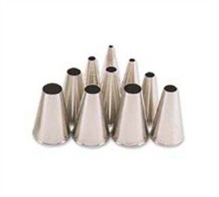 Browne Foodservice 5024T Stainless Steel Tip Plain Pastry Tube, Size 4, 3/8 Inch: Food Decorating Tools: Kitchen & Dining