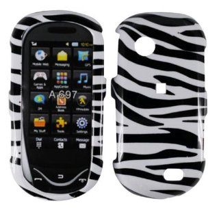 Zebra Stripe Hard Cover Case for Samsung Sunburst SGH A697: Cell Phones & Accessories