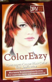 Color Eazy Permanent Cream Hair Color   Medium Auburn  Chemical Hair Dyes  Beauty