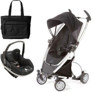 Quinny CV217RKB Zapp Xtra Travel system with diaper bag and Prezi car seat   Rocking Black : Infant Car Seat Stroller Travel Systems : Baby
