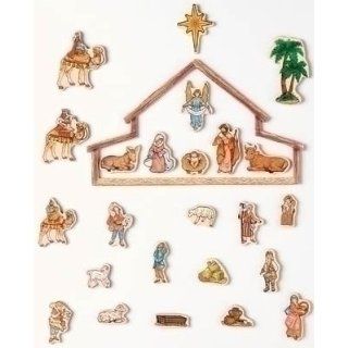 Fontanini 26 Pc Set Magnet Advent Calendar * Nativity Village Collectible 65402: Toys & Games